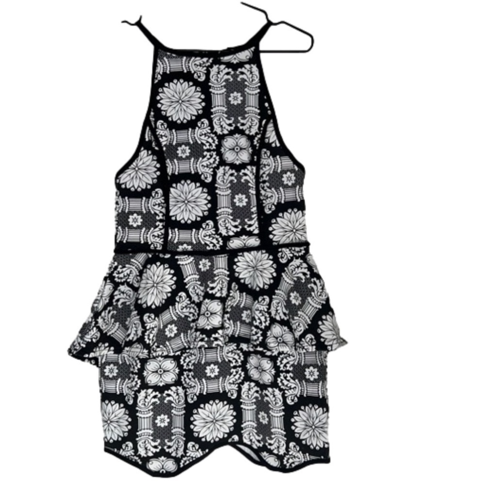 Seduction Peplum Floral Print Dress